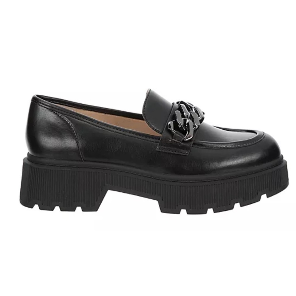 Limelight Black Chunky Loafers - Picture 3 of 7